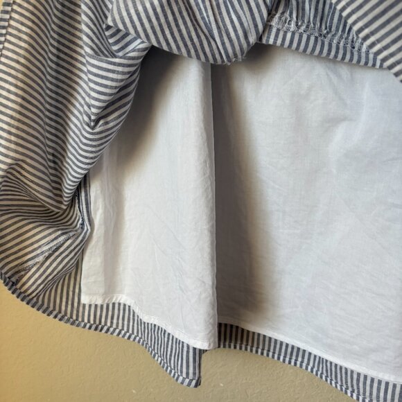 Talbots Tiered Nautical Cotton Midi Skirt - Picture 6 of 9